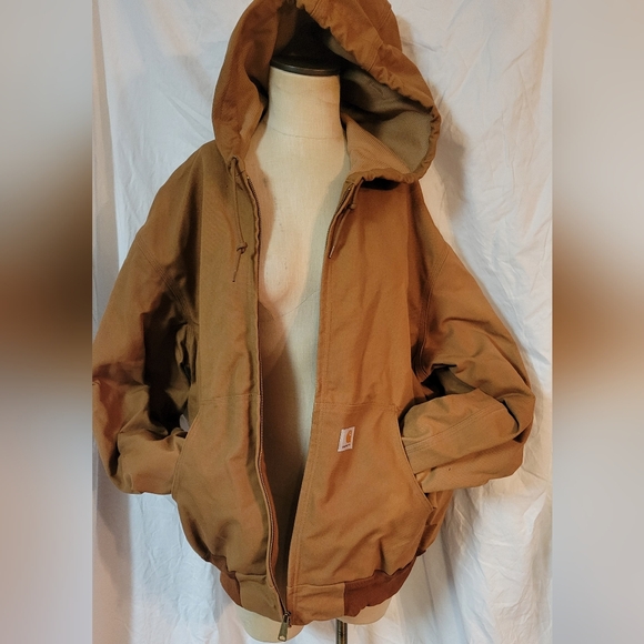 Carhartt Mens Flannel Lined Duck Active Jacket - Picture 4 of 16